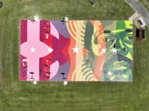 Charles Johnson Park Basketball Court Mural