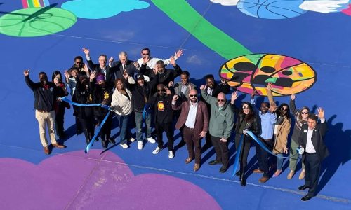 Powell Rec Center Basketball Mural